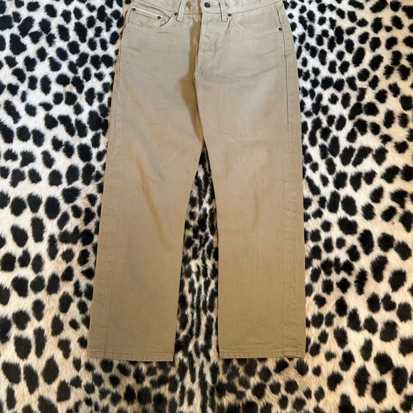 Naked&Famous Camel Slub selvedge denim